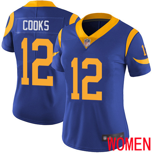 Los Angeles Rams Limited Royal Blue Women Brandin Cooks Alternate Jersey NFL Football 12 Vapor Untouchable